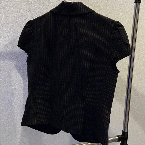 BCBG short sleeve pinstripe blazer - Picture 2 of 3